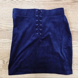 Forever 21 Velvet Mini Skirt